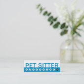 bold PET SITTER klantloyaliteit Klantenkaartje (Staand voorkant)