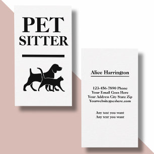 Bold Pet Sitter Visitekaartjes