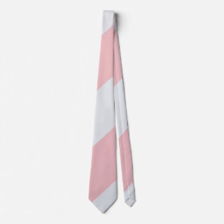 Bold Pink and White Striped Classic Wide Stripe Stropdas