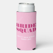 Bold Pink Bachelorette Bride (Seltzer Achterkant)