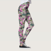 Bold Pink Camo Patterned Leggings (Rechts)