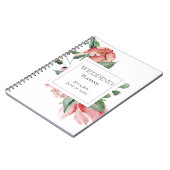 Bold Pink Magnolia Wedding Planner Notitieboek (Linkerzijde)