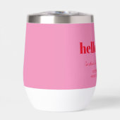 Bold Pink Red Modern 60th Birthday Custom  (Voorkant)