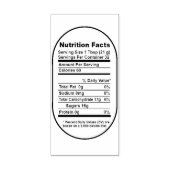 Bold Pint Honey Jar Nutrition Facts Label Rubberstempel (Afrduk)