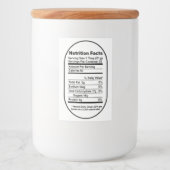 Bold Pint Honey Jar Nutrition Fiches Étiquette (Devant)