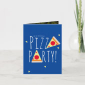 Bold Pizza Birthday Party Restaurant Folded Photo (Voorkant)