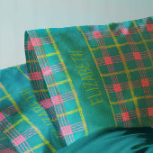 Bold Plaid Naam Kussensloop