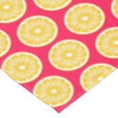 Bold Pop Art Lemon Hot Pink & Yellow Tafelkleed (Gekanteld)