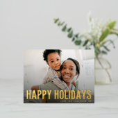 BOLD prettige feestdagen tekstfoto's voor kerst (Staand Voorkant)