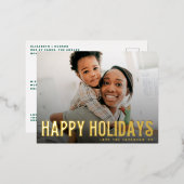 BOLD prettige feestdagen tekstfoto's voor kerst (Voorkant / Achterkant)