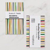BOLD Professional Modern Striped Pattern kleurrijk Visitekaartje (Voorkant / Achterkant)