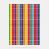Bold Rainbow Grid Pattern Modern Art Poster (Recto)