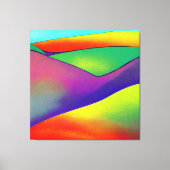 Bold Rainbow Hills Canvas Afdruk (Voorkant)