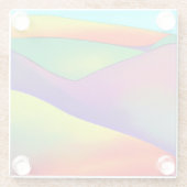 Bold Rainbow Hills Glazen Onderzetter (Achterkant)