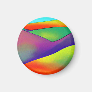 Bold Rainbow Hills Magneet