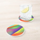 Bold Rainbow Hills Zandsteen Onderzetter (Zijkant)