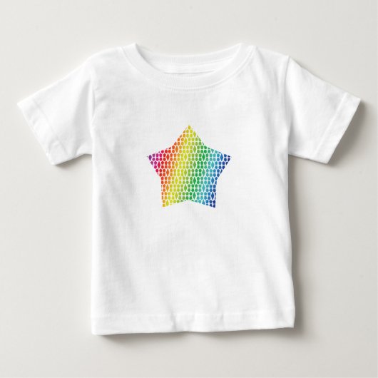 Bold Rainbow Honeycomb en Diamond Pattern-ster (Voorkant)