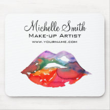 Bold Rainbow Lips Waterverf Tekening Beauty Make-u