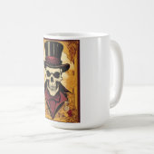 Bold Rebellion: Skull & Crossbone Coffee Mok (Voorkant rechts)