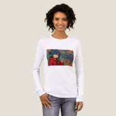 Bold Red Anime USA Graphic T-Shirt (Voorkant)