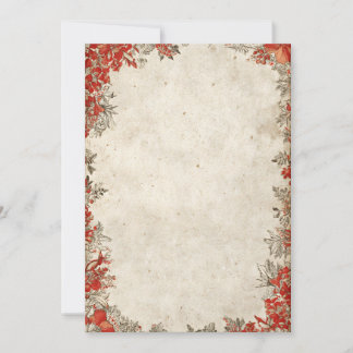 Bold Red Berry-Lijst | Uitnodiging voor vintage ke