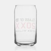 Bold Red Black Classe De 2025 Graduation Party (Verso)