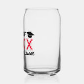 Bold Red Black Classe De 2025 Graduation Party (Gauche)