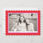 Bold Red Frame Valentine's Day Carte photo (Devant)