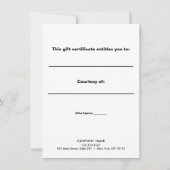 Bold Red Glitter Holiday Cadeaubon (Achterkant)