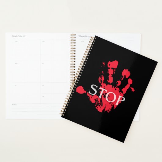 Bold Red Handprint "STOP" Warning Symbol – Activis (Devant avec enveloppe)