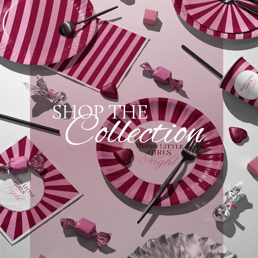 Bold red stripe Nice list Christmas Party sticker