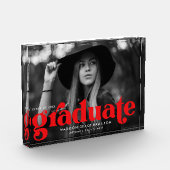 Bold Red Typography Afstuderen Fotoblokken (Links)