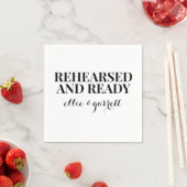 Bold Rehearsal Dinner Napkins Servet (Insitu)