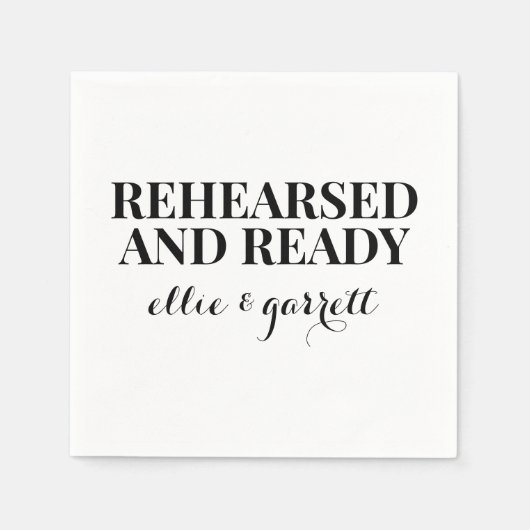 Bold Rehearsal Dinner Napkins Servet (Voorkant)