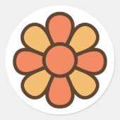 Bold Retro Daisy Sticker (Devant)