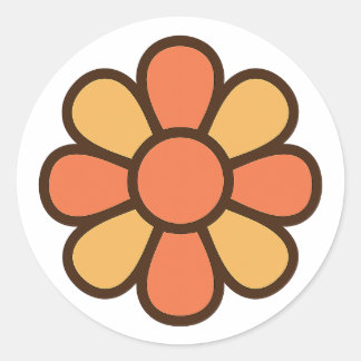 Bold Retro Daisy Sticker