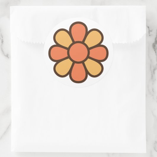 Bold Retro Daisy Sticker (Sac)