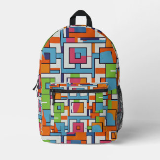"Bold Retro Fusion" Bedrukte Rugzak