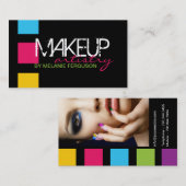 BOLD RETRO MAKEUP ARTIST VISITEKAARTJE (Voorkant / Achterkant)