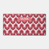 Bold Retro Modern Motif in Pinks (Recto)