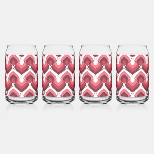 Bold Retro Modern Motif in Pinks (Droite)