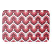 Bold Retro Modern Motif in Pinks  Badmat (Voorkant)
