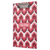 Bold Retro Modern Motif in Pinks Klembord (Links)