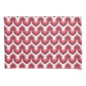 Bold Retro Modern Motif in Pinks Kussensloop (Voorkant-Links)