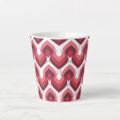 Bold Retro Modern Motif in Pinks Latte Mok (Voorkant)