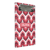 Bold Retro Modern Motif in Pinks Mini Klembord (Schuin)