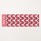 Bold Retro Modern Motif in Pinks Yogamat (Voorkant (horizontaal))