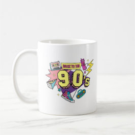 Bold Retro Terug naar de jaren 90 Koffiemok
