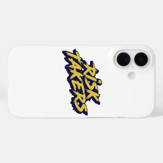 Bold "Risk Takers" Motivational Case-Mate iPhone Case (Achterkant (horizontaal))