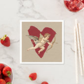 Bold Romance Classics Red Heart Angel Bow & Arrow  Servet (Insitu)